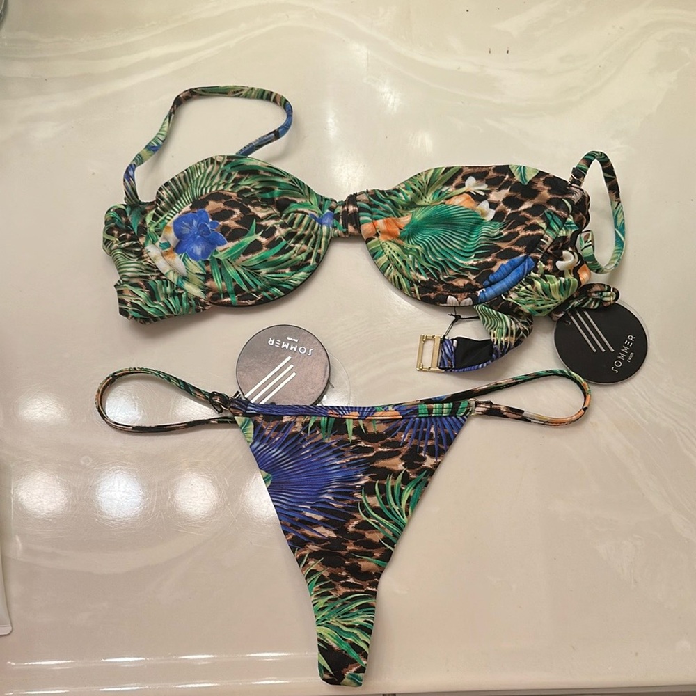 Sommer Tropical Print Bikini